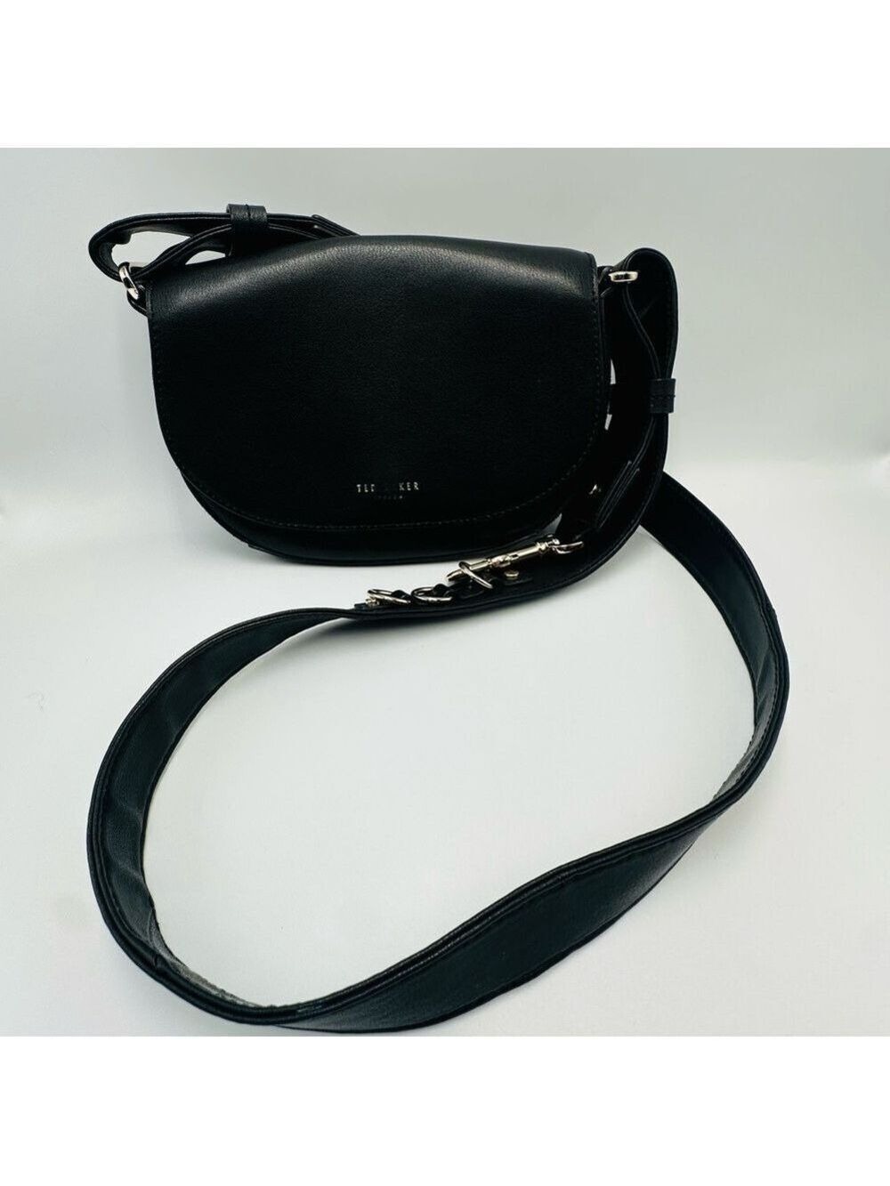 Ted Baker Women's Equenia Equestrian Mini Cross Body Bag Black Leather - Picture 13 of 16